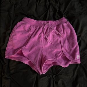 Pink Terry Cloth Shorts